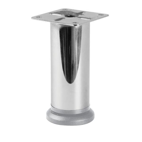 Hafele Alden Yuvarlak Mobilya Ayağı 38x70mm, Parlak Krom Renk