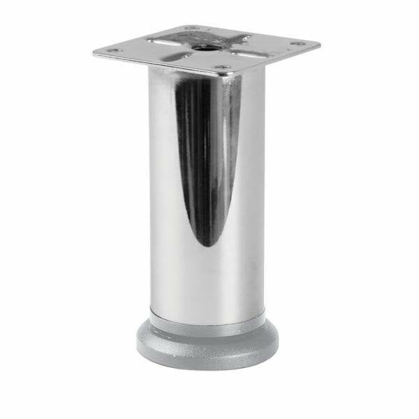 Hafele Alden Yuvarlak Mobilya Ayağı 38x200mm, Parlak Krom Renk