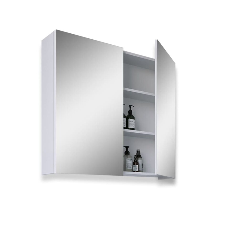 Teta Home Yalova 65 cm Mdf Banyo Aynalı Üst Dolap Beyaz