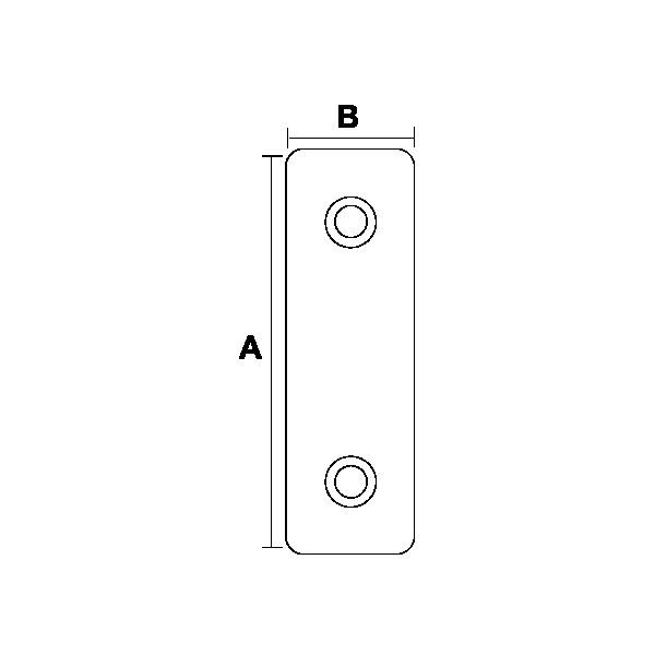 Hafele Baza Pabucu 53x11x6mm, Siyah