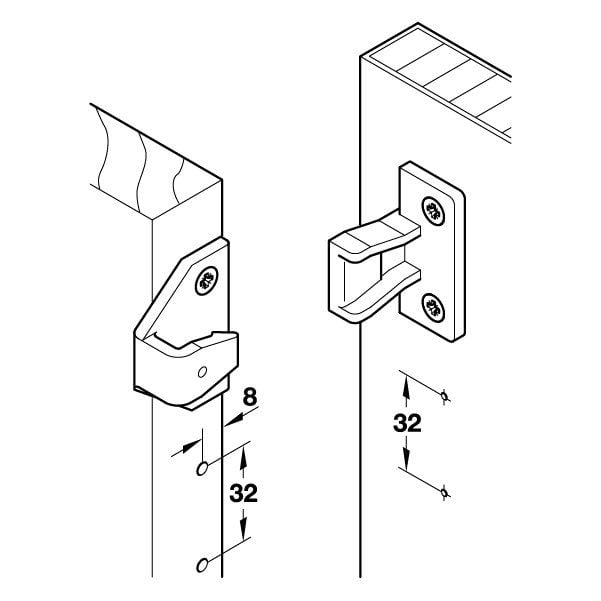 Hafele Keku Asr Çerçeve Bileşeni (10 Adet)