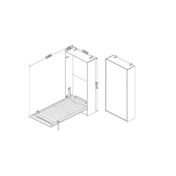 Hafele Letto Katlanır Yatak Mekanizması 920x2000mm