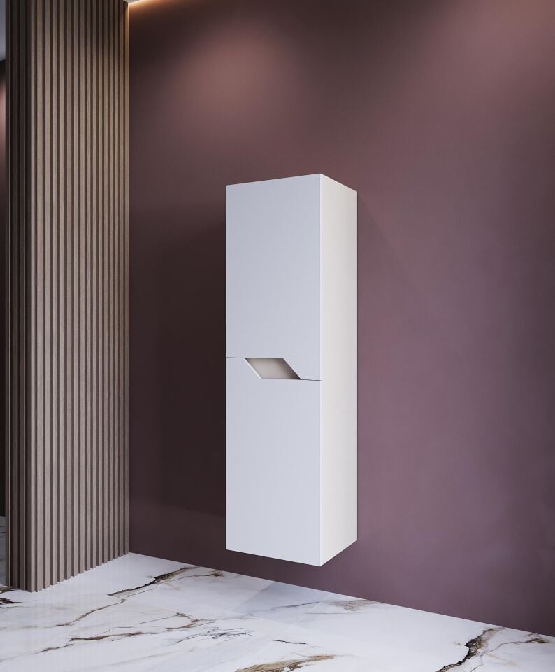 Teta Home Napoli MDF Banyo Boy Dolabı Krem-Beyaz