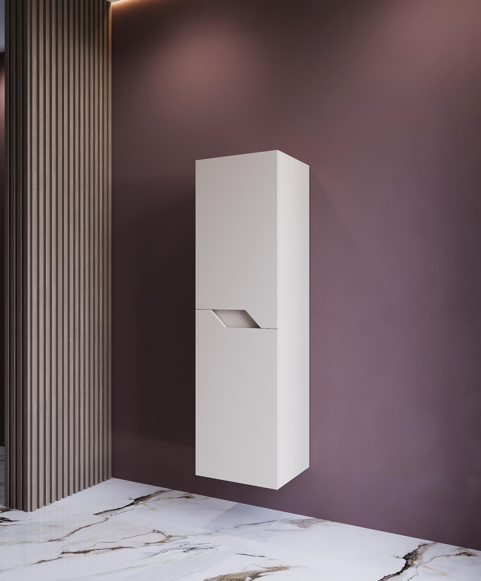 Teta Home Napoli MDF Banyo Boy Dolabı Krem