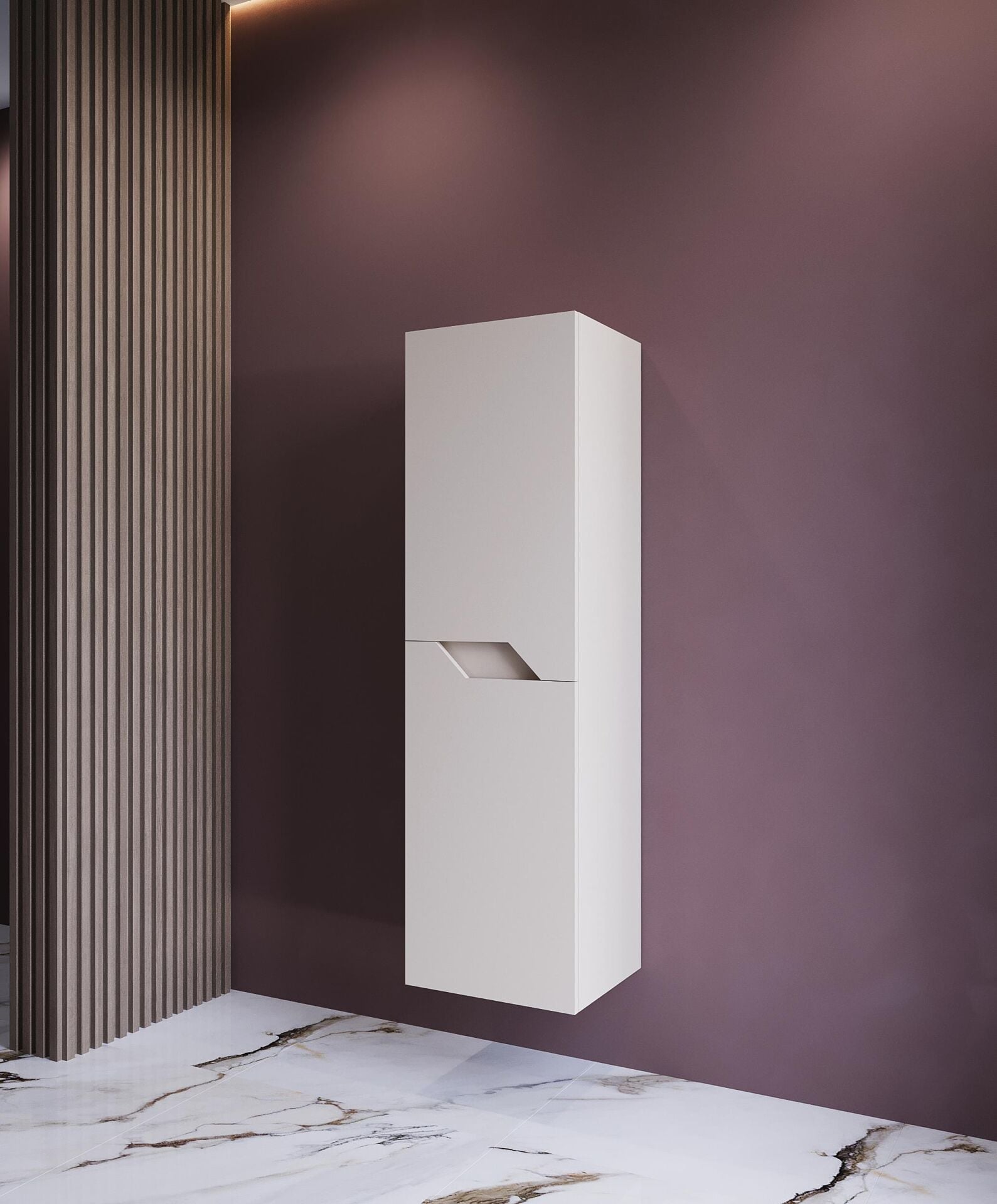 Teta Home Napoli MDF Banyo Boy Dolabı Krem
