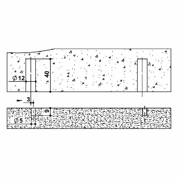 Hafele FLY Yaylı Mil Bastırılarak Ø 5mm