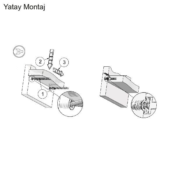 Hafele FLY Gizli Raf Bağlantı, Gövde , Ø 20mm