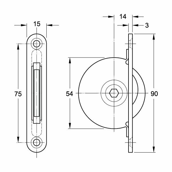 Hafele Giro Çelik Bağlantı Elemanı (10 Adet), Galvaniz