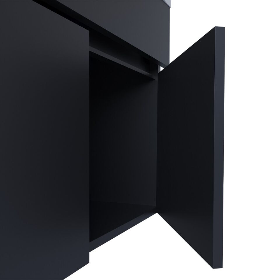 Teta Home Kahire 80 cm MDF Banyo Dolabı Seti Antrasit