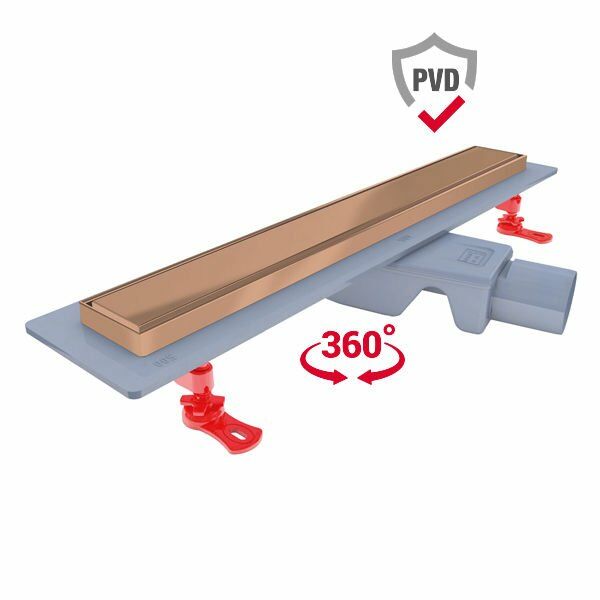 Hafele Flowlıne Duş Kanalı,Ø50,400mm,P.Rose
