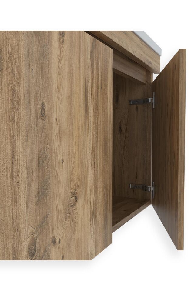 Teta Home Tokyo 65 cm MDF Banyo Lavabolu Alt Dolap Atlantik Çam