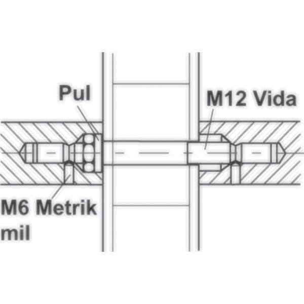 Hafele Çekme Kol Bağlantı Elemanı Çift Taraflı 38-42cm