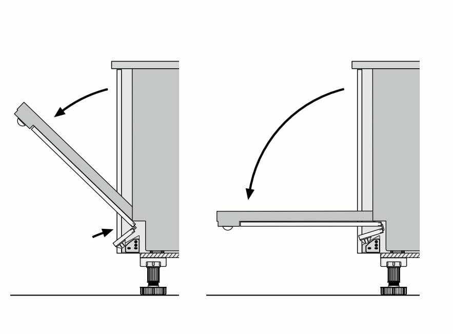 Hafele Kayt Katlanabilir Bulaşık Makinesi Baza Ve Kapak Donanımı
