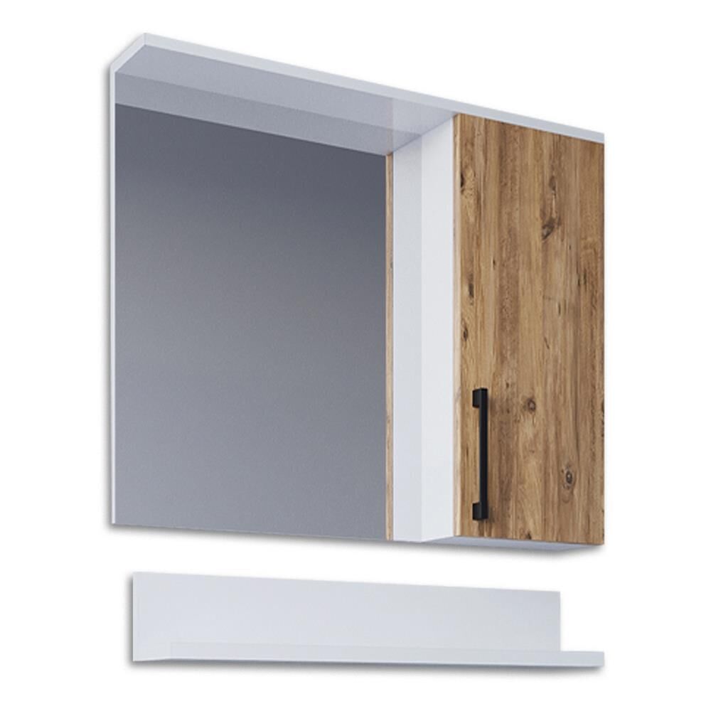 Teta Home Eko 65 cm MDF Banyo Aynalı Üst Dolap