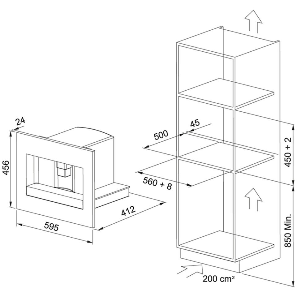 Franke Mythos FMY 45 CM XS Inox-Nero Kahve Makinesi