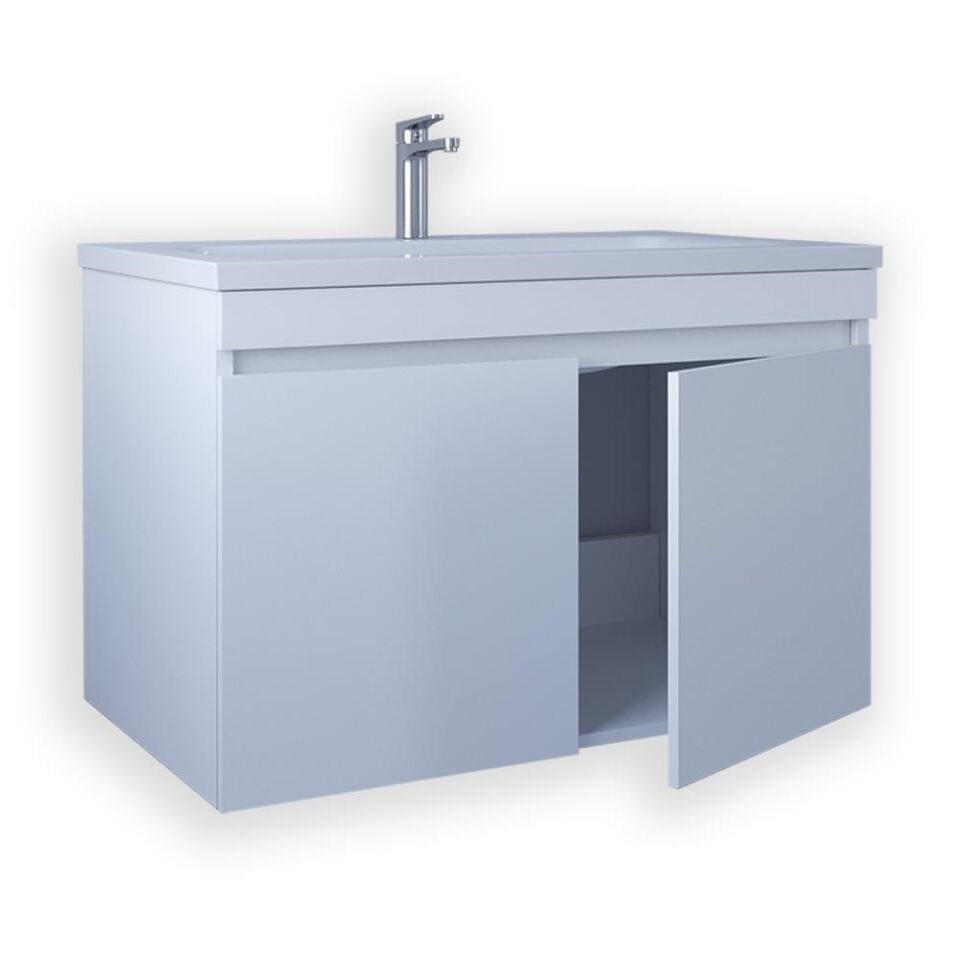 Teta Home Tokyo 65 cm MDF Banyo Lavabolu Alt Dolap Beyaz