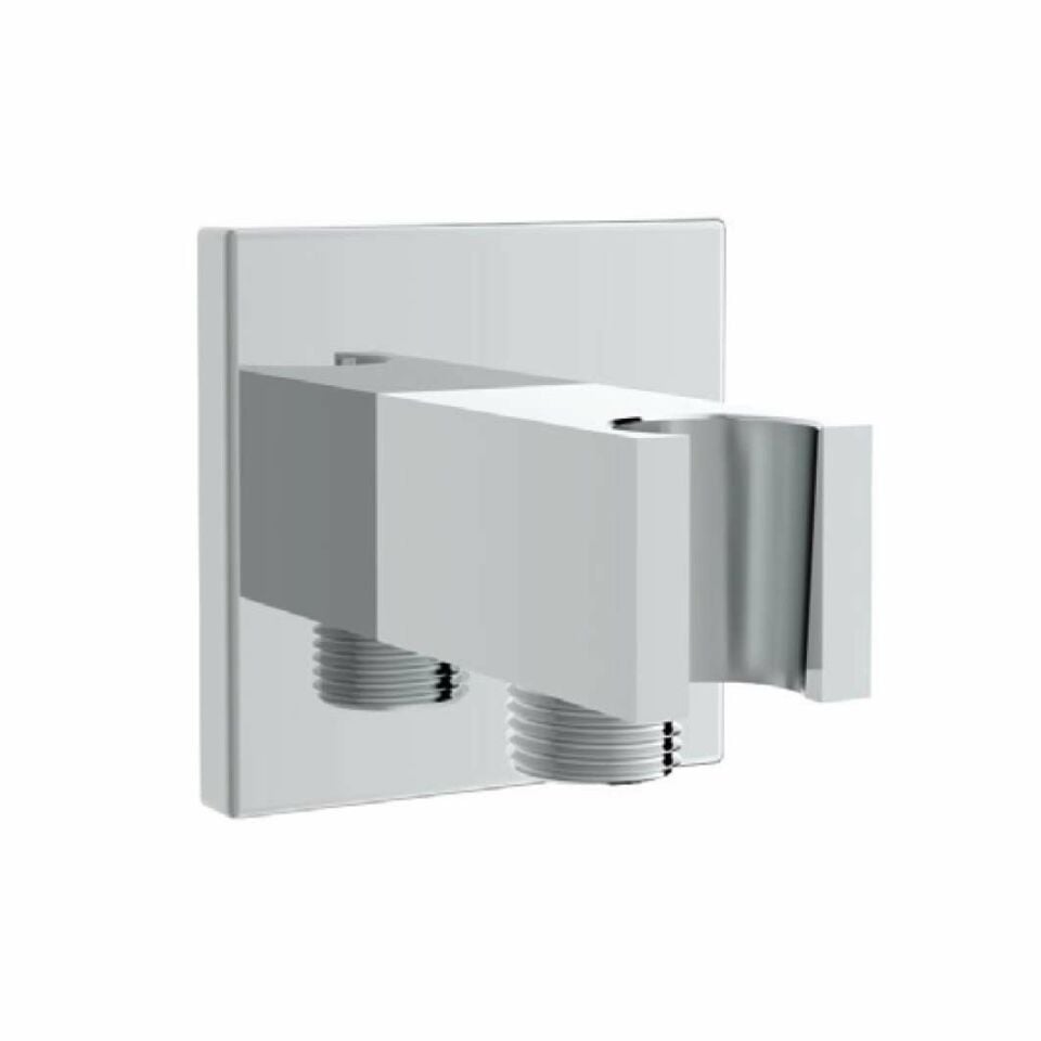 Hafele Askılı El Duşu Çıkışı Fluxo Köşeli Parlak Krom