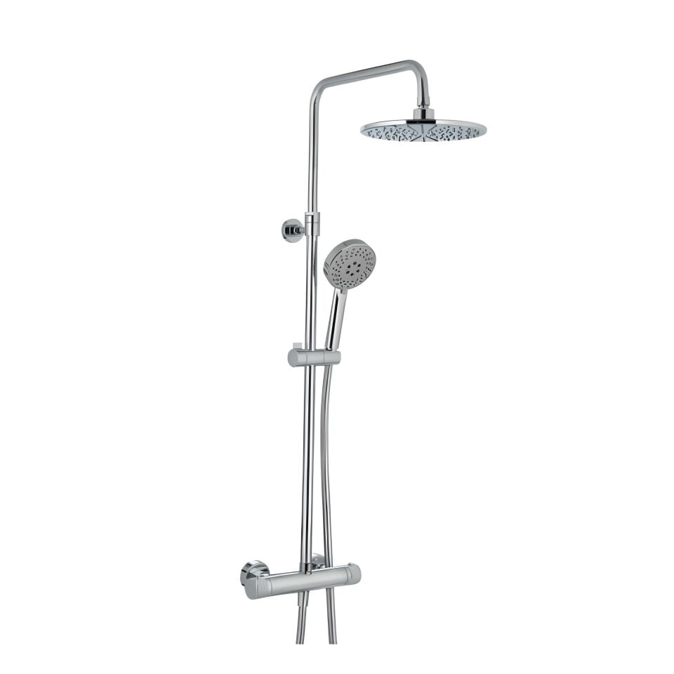 Hafele Kolonlu Duş Sistemi Boda Termo 2 Yönlü 5 Fonksiyonlu Parlak Krom