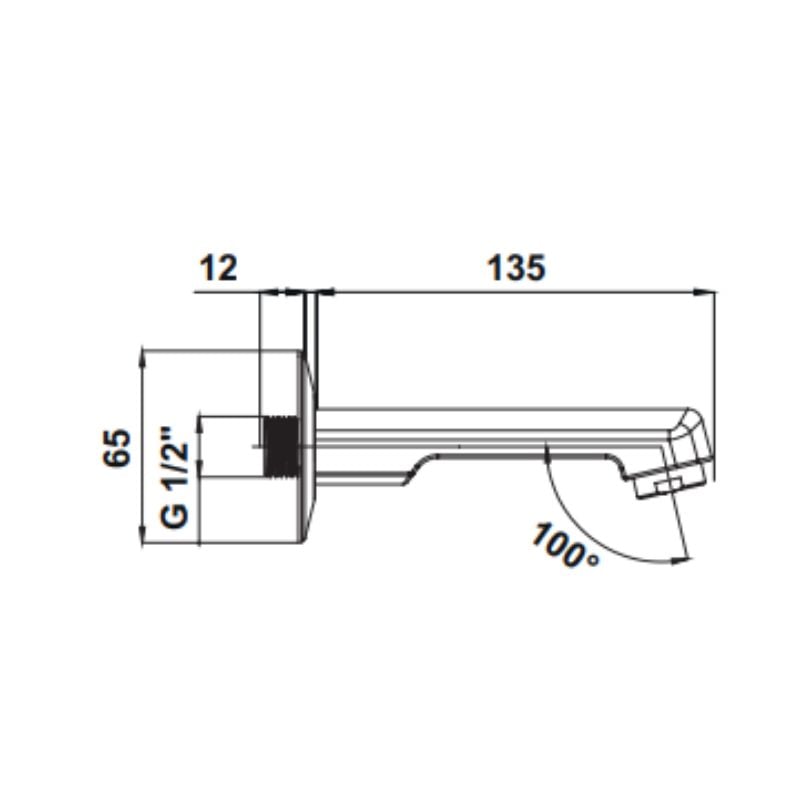 Hafele Çıkış Ucu Fluxo Yuvarlak Parlak Krom