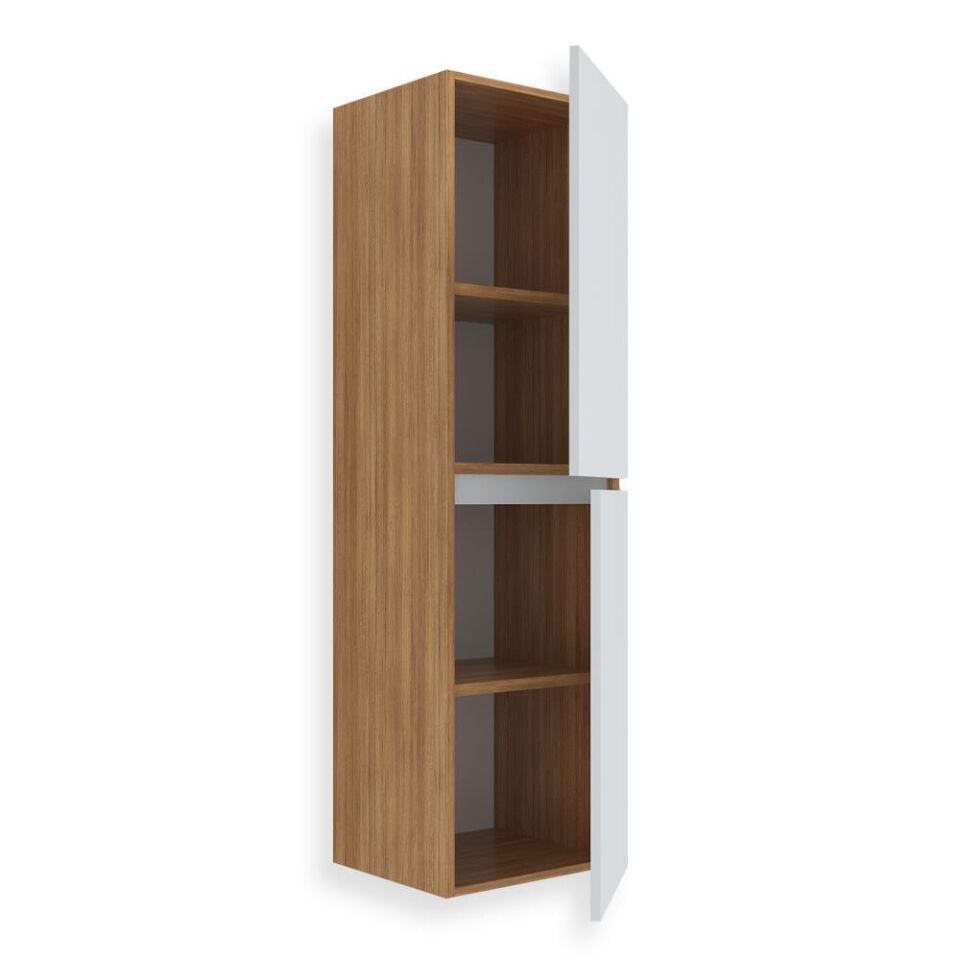 Teta Home Tokyo MDF Banyo Boy Dolabı Teak-Beyaz