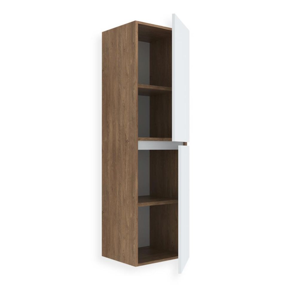 Teta Home Tokyo MDF Banyo Boy Dolabı Kafkas Meşe-Beyaz