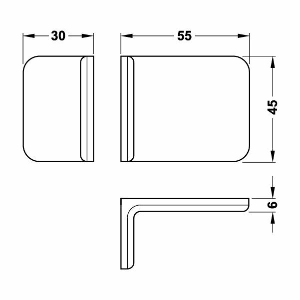 Hafele Kapak (50 Adet), Kahve