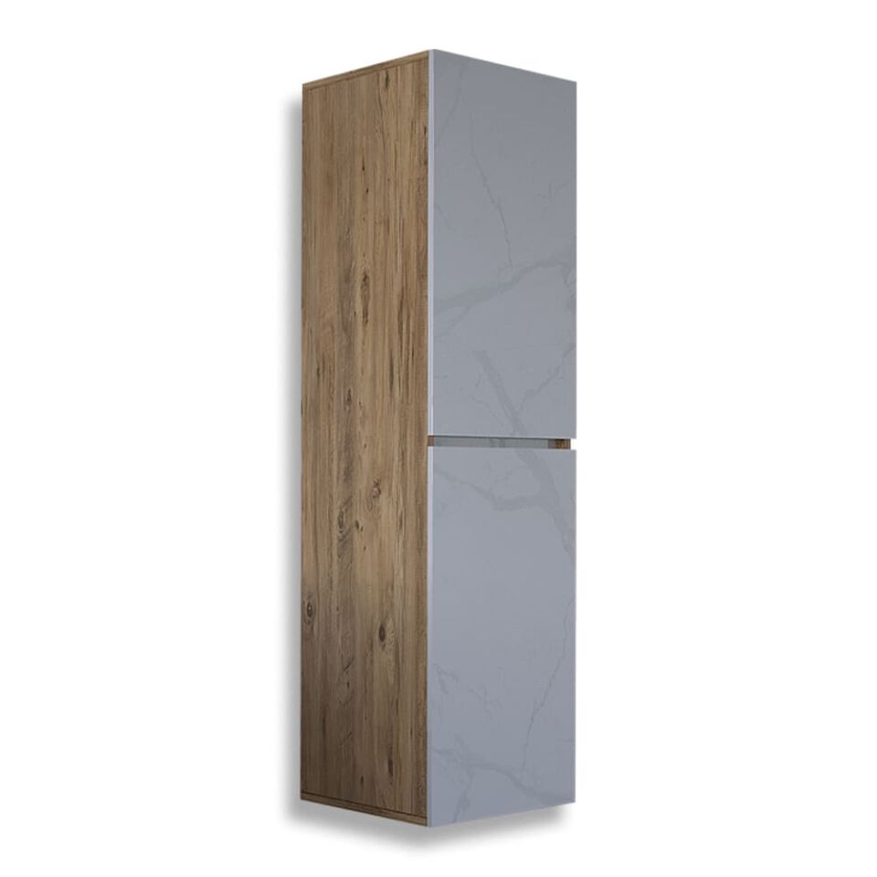 Teta Home Tokyo MDF Banyo Boy Dolabı Atlantik Çam-Beyaz