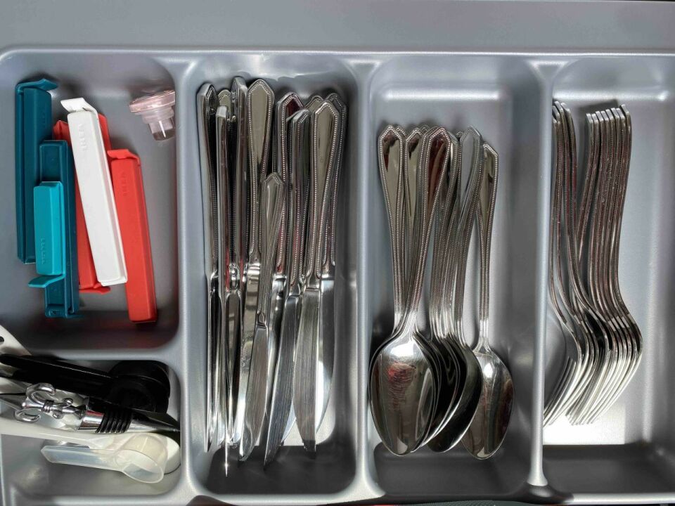 Hafele Smart Çatal Kaşıklık Gümüş Renk, 44x48cm