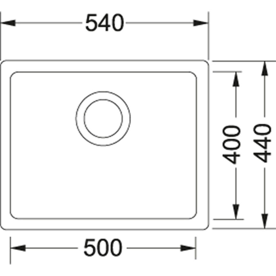 Franke Kubus KBG 110-50 Avena Granit Evye