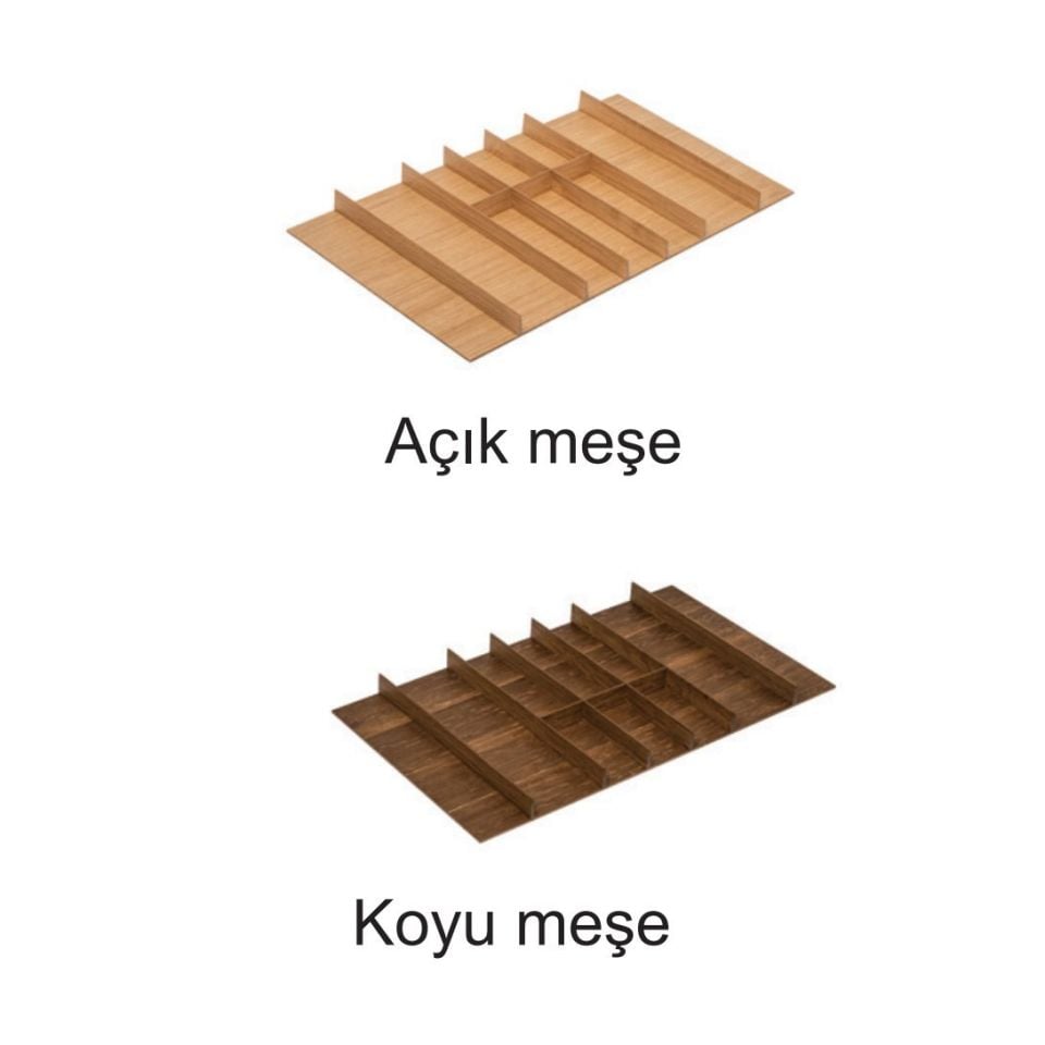 Hafele Legro Çatal Kaşıklık Ahşap Açık Meşe 90 cm