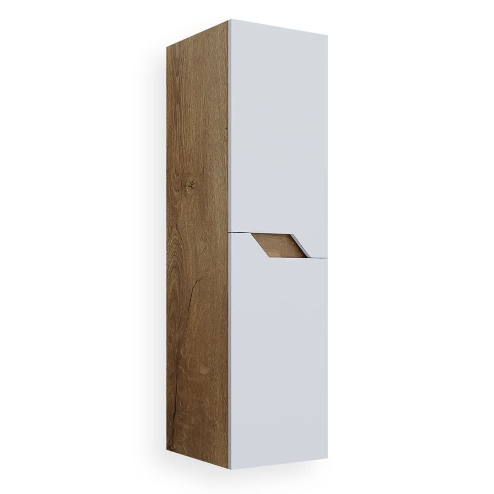Teta Home Napoli MDF Banyo Boy Dolabı Kafkas Meşe-Beyaz