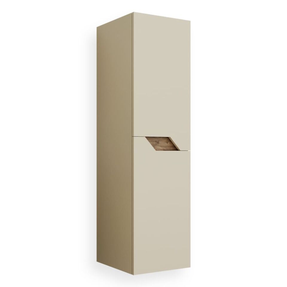 Teta Home Napoli MDF Banyo Boy Dolabı Bej-Atlantik Çam