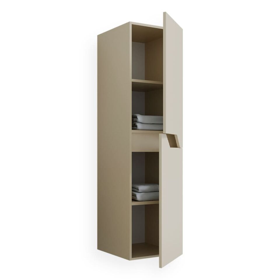 Teta Home Napoli MDF Banyo Boy Dolabı Bej