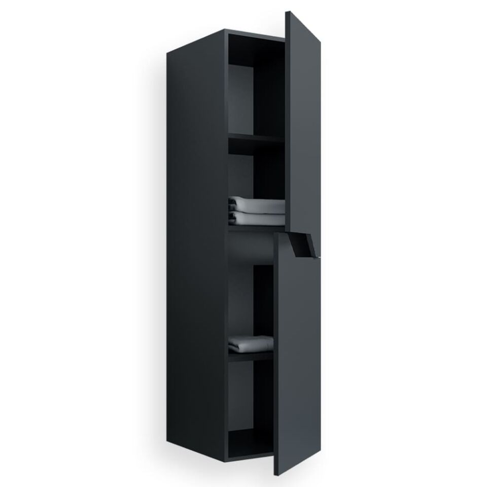 Teta Home Napoli MDF Banyo Boy Dolabı Antrasit
