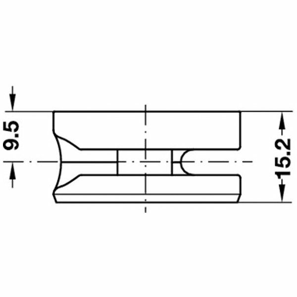 Hafele Maxifix-E Gövde SW6 18mm (10 Adet), Ham