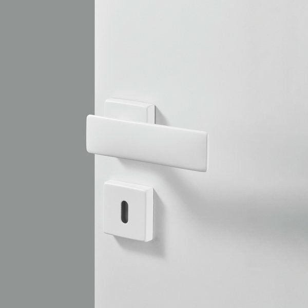 Hafele Kapı Kolu Seti Spring WC Mat Beyaz