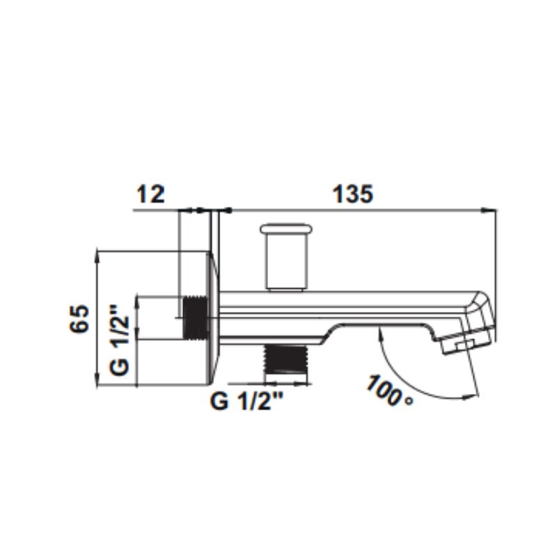 Hafele Yönlendiricili Çıkış Ucu Fluxo Yuvarlak Mat Siyah