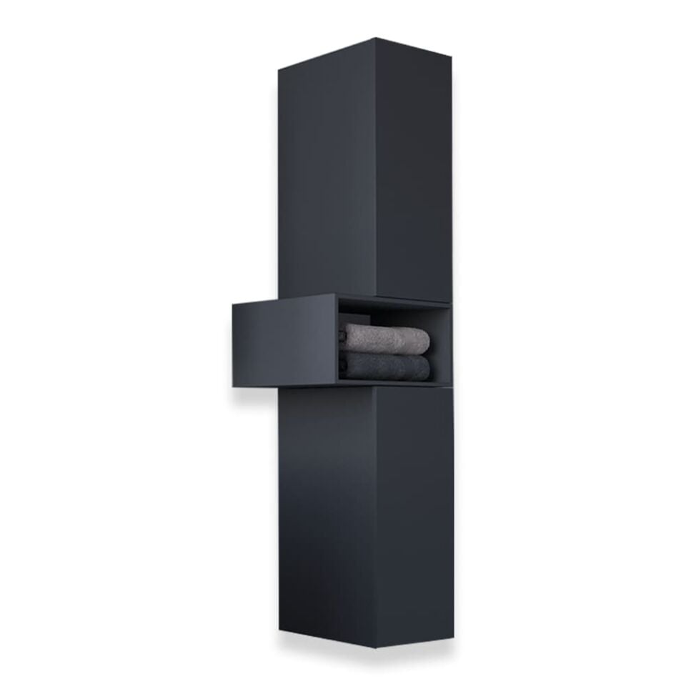 Teta Home Madrid MDF Banyo Boy Dolabı Antrasit