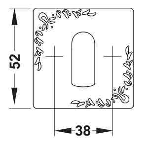 Hafele Oda Kapı Kolu Rozeti, Antik Gümüş Renk