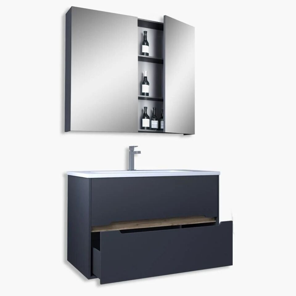 Teta Home Madrid 65 cm MDF Banyo Dolabı Seti