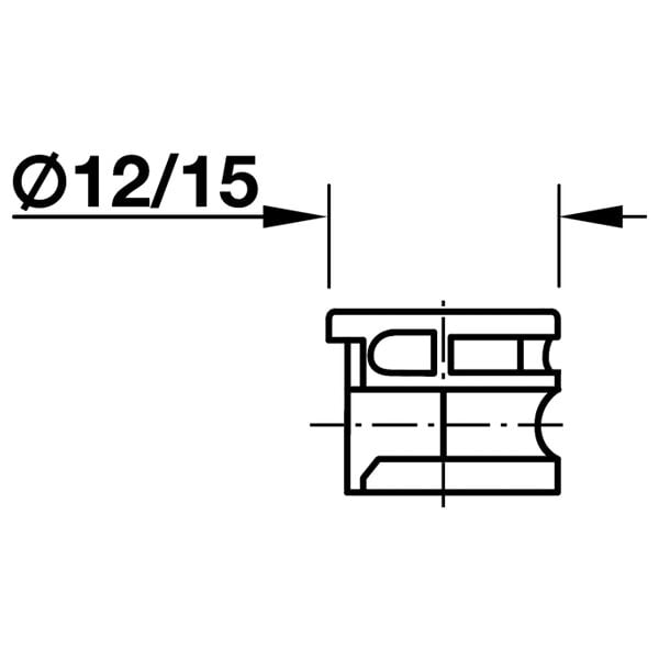 Hafele Minifix Faturasız Gövde 12/12mm (100 Adet), Ham