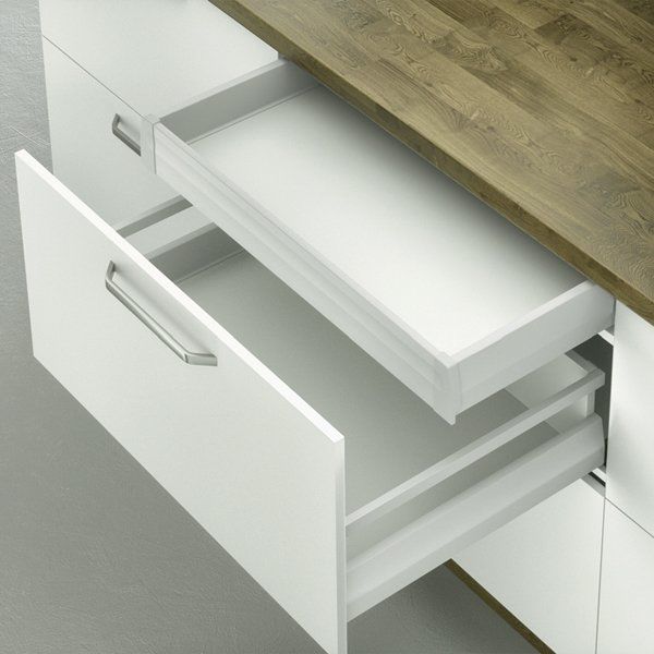 Hafele İç Çekmece Seti 120'lik Modül İçin Bordürsüz 45'lik Gri