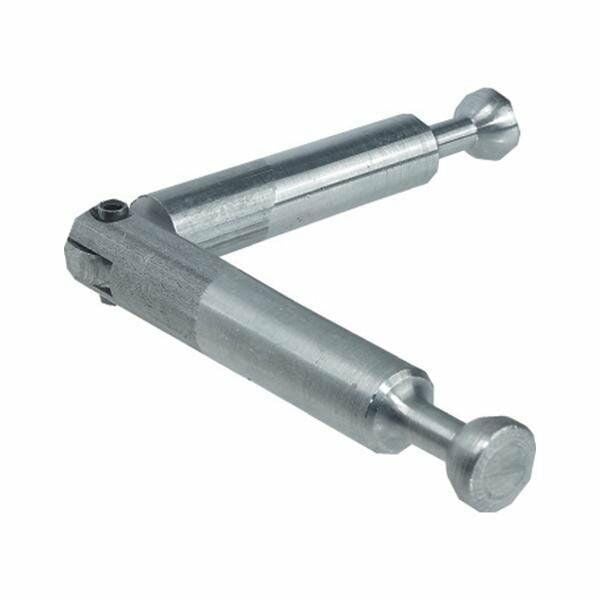 HAfele Minifix Açılı Çift Taraflı Mil (100 Adet), Galvaniz