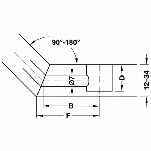 HAfele Minifix Açılı Çift Taraflı Mil (100 Adet), Galvaniz