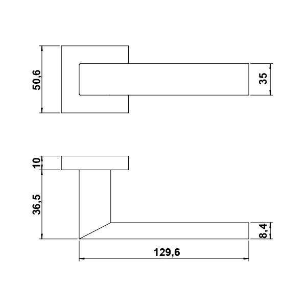 Hafele Kapı Kolu Seti Spring Oda Antik Bronz