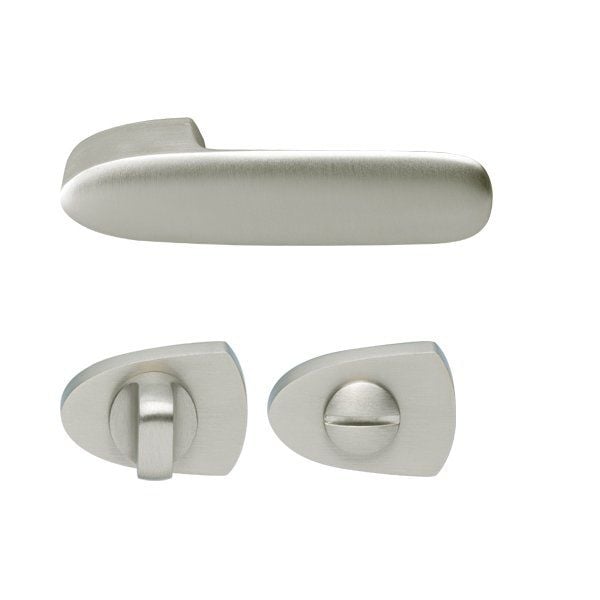 Hafele Kapı Kolu Seti Gemini Banyo WC Mat Nikel