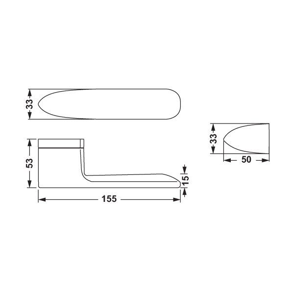 Hafele Kapı Kolu Seti Gemini Oda Antik Bronz