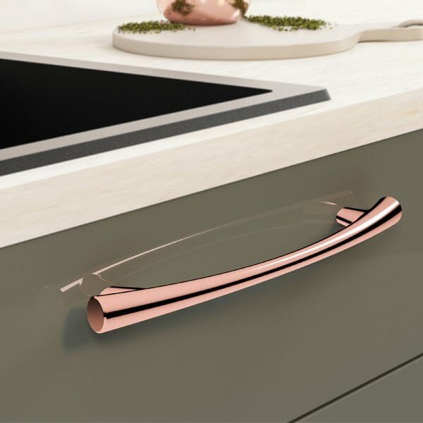 Hafele Mobilya Kulpu Arco 128mm Parlak Bakır