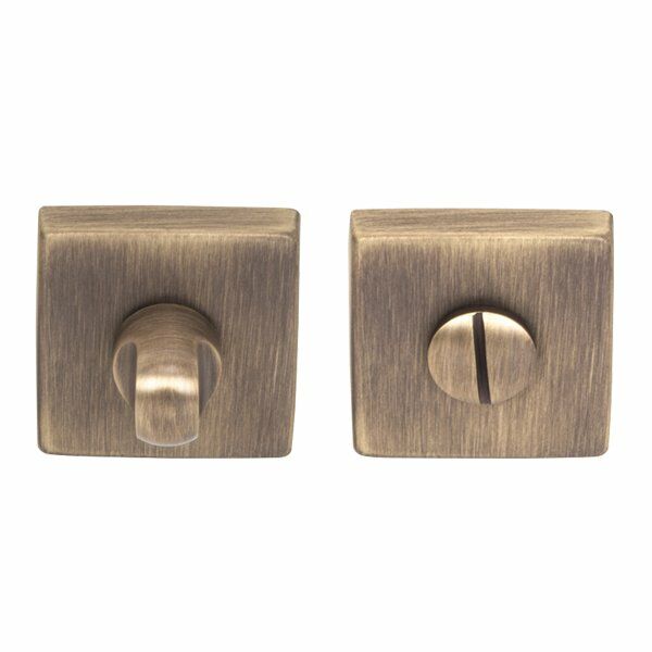 Hafele Kare Wc Kapı Kolu Rozeti 50mm, Antik Bronz Renk