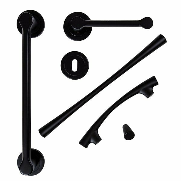 Hafele Düğme Kulp Arco Jr. Mat Siyah